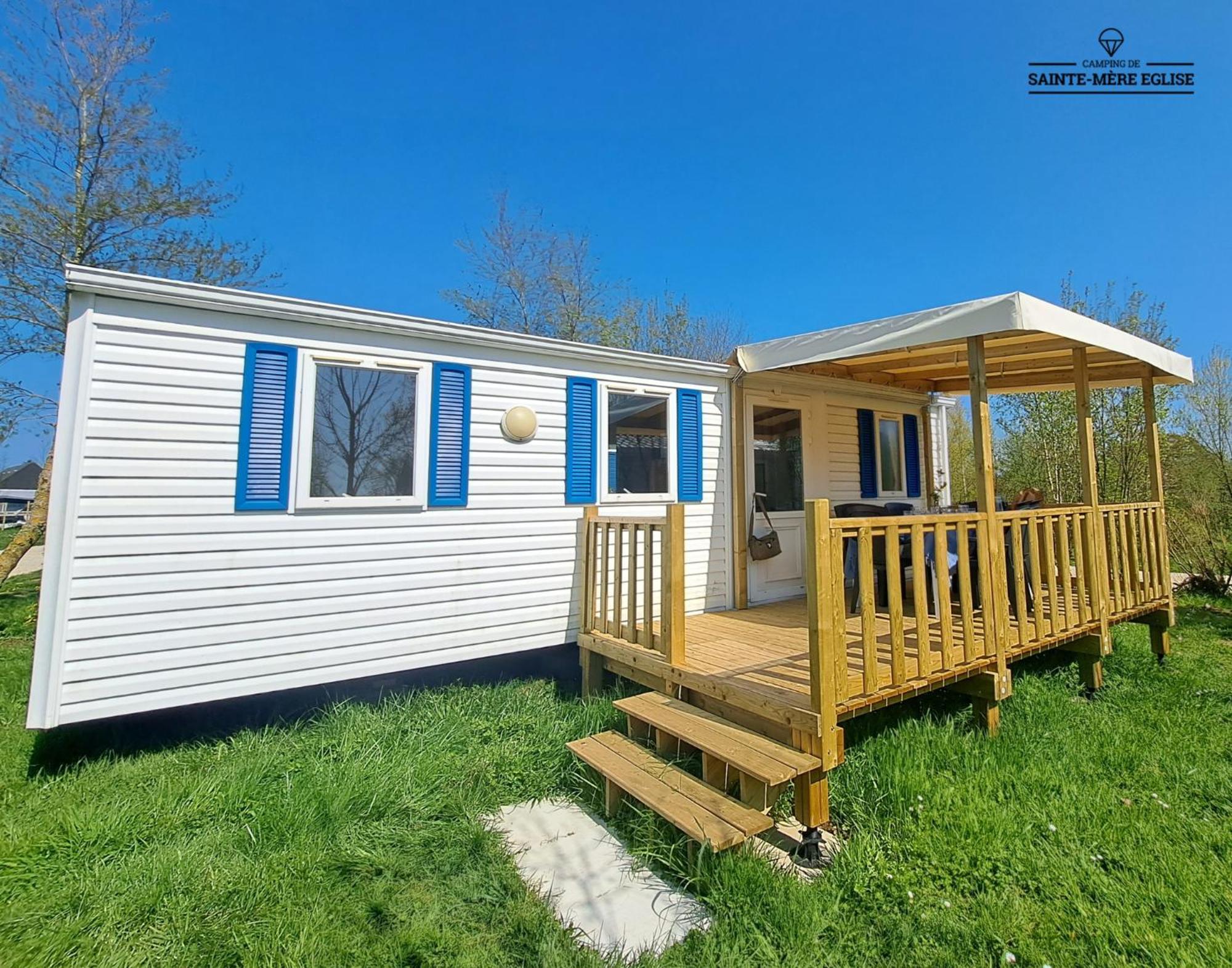 Camping Sainte Mere Eglise Buitenkant foto
